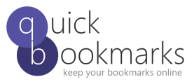 Quick Bookmarks - keep your bookmarks on the web